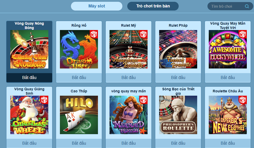 Nhà cái Thabet cung cấp kho game đồ sộ