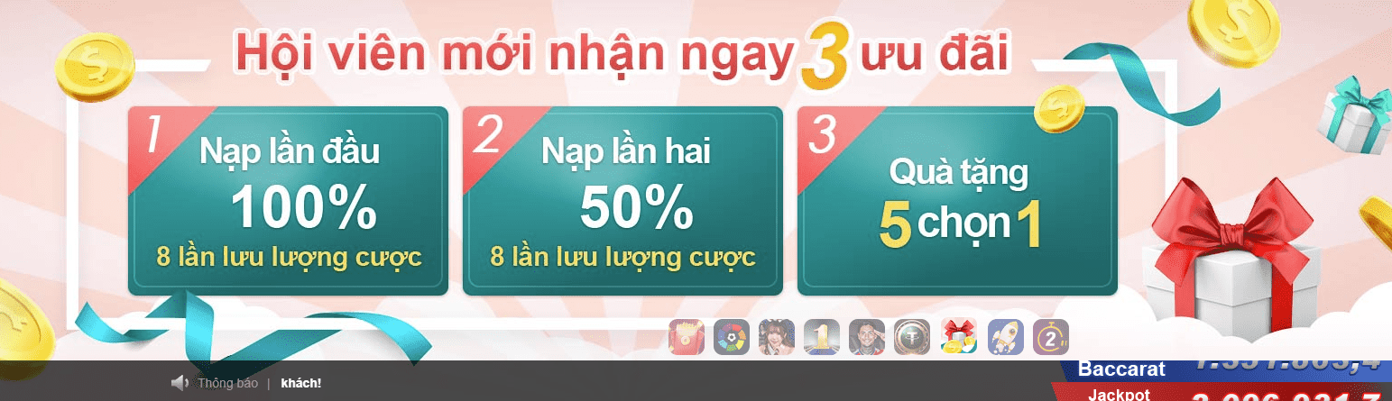 Trải nghiệm tại Thabet với nhiều khuyến mãi lớn